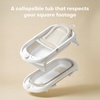 image:imageFrida 2in1 Collapsible Baby Bath Tub Removable Support Sling 024 MonthsCream