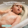 image:imageFrida 2in1 Collapsible Baby Bath Tub Removable Support Sling 024 MonthsCream