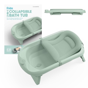 image:imageFrida 2in1 Collapsible Baby Bath Tub Removable Support Sling 024 MonthsSage
